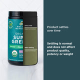 Ancient Nutrition Organic SuperGreens Powder packaging details
