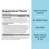 Ancient Nutrition Organic SuperGreens Tablets showing tablet size and shape