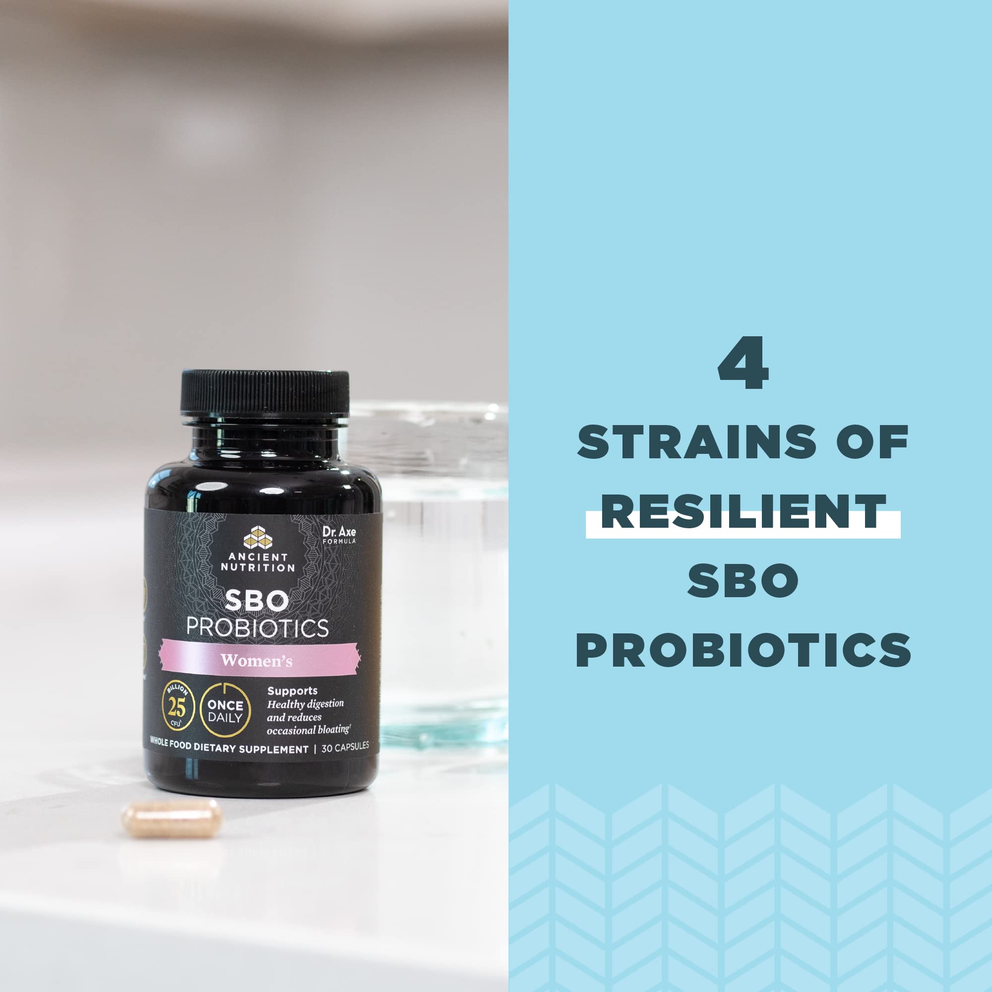 Ancient Nutrition Probiotics for Women 30 Count ingredients list