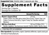 Ancient Nutrition Probiotics for Women 30 Count side view