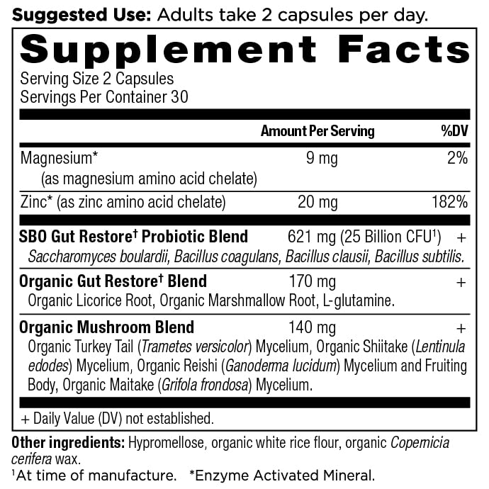 Ancient Nutrition SBO Gut Restore Probiotics tub with lid