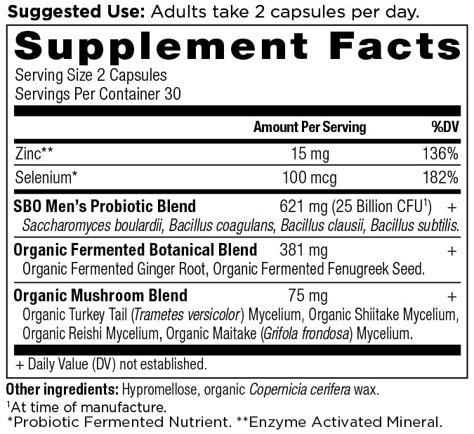 Ancient Nutrition SBO Probiotics Men's bottle with label