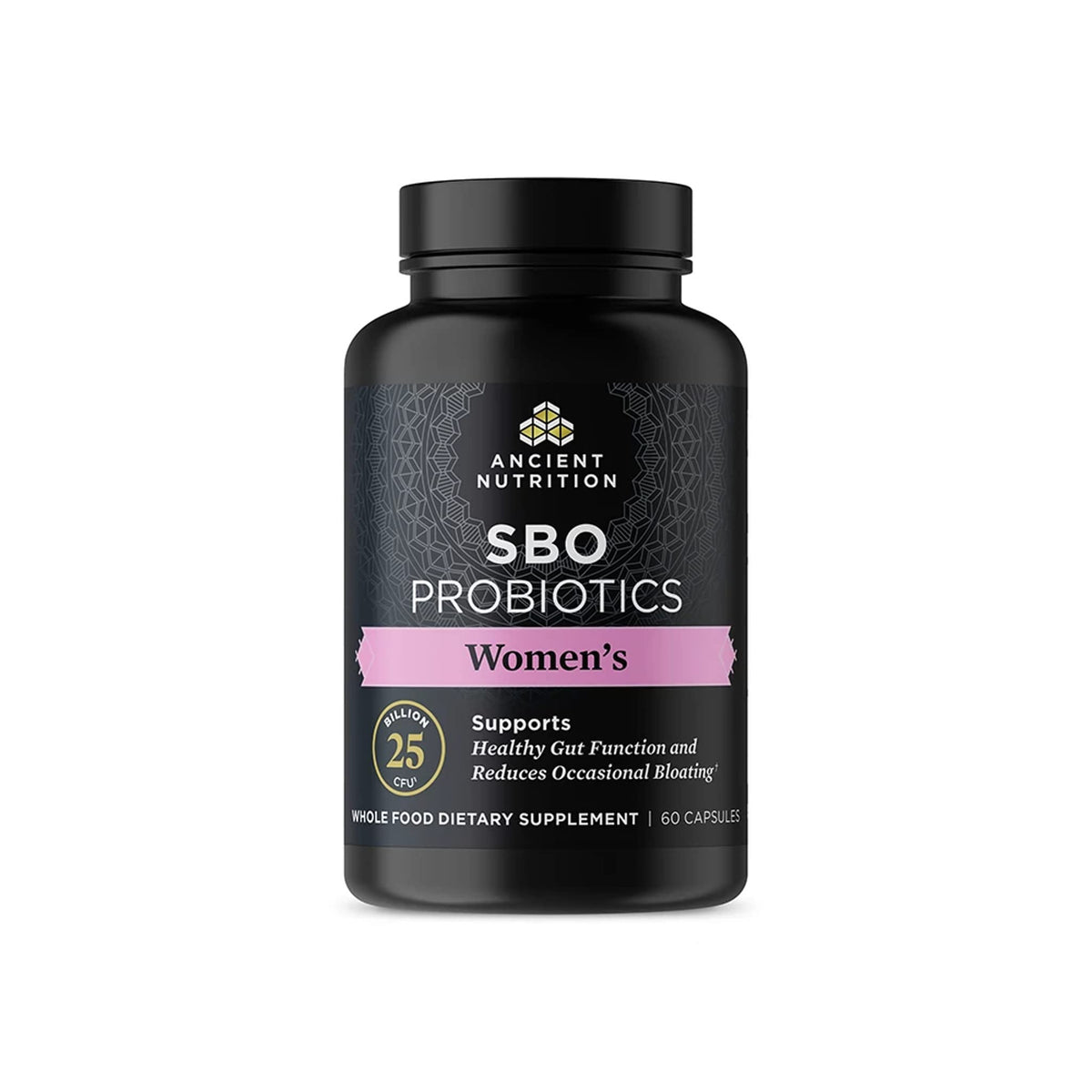 Ancient Nutrition SBO Probiotics Women's 60 Count Capsules front view