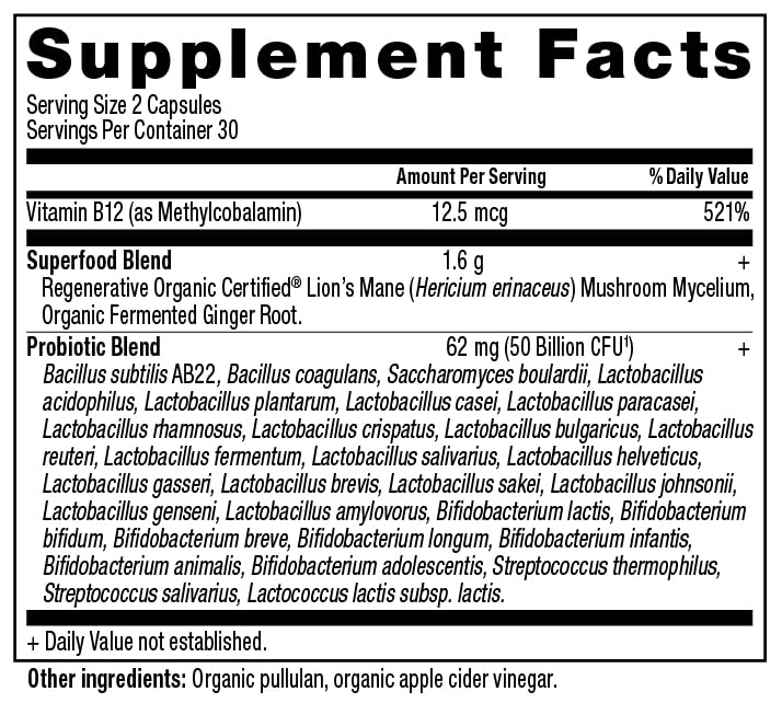 Ancient Nutrition Superfood Blend 100g side view