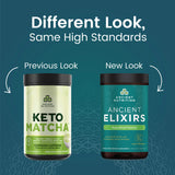 Ancient Nutrition Superfood Matcha Powder tub side view