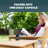 Ancient Nutrition Vitamin D3 Capsules with a glass of water