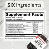 Ancient Origins Beef Organ Supplement 4500mg capsule close-up