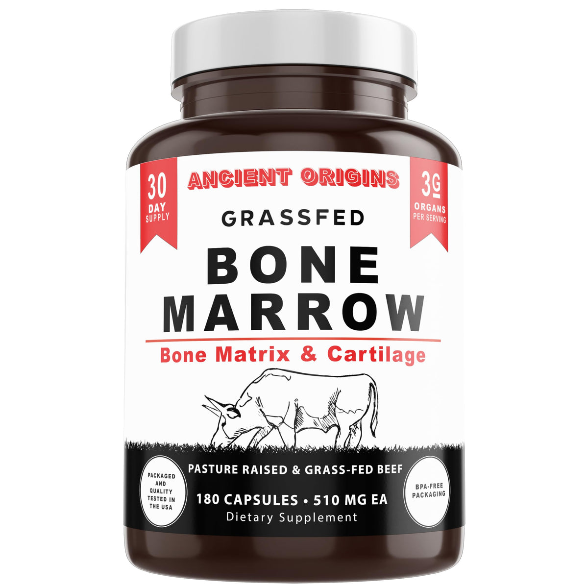 Ancient Origins Bone Marrow Collagen Supplement front view
