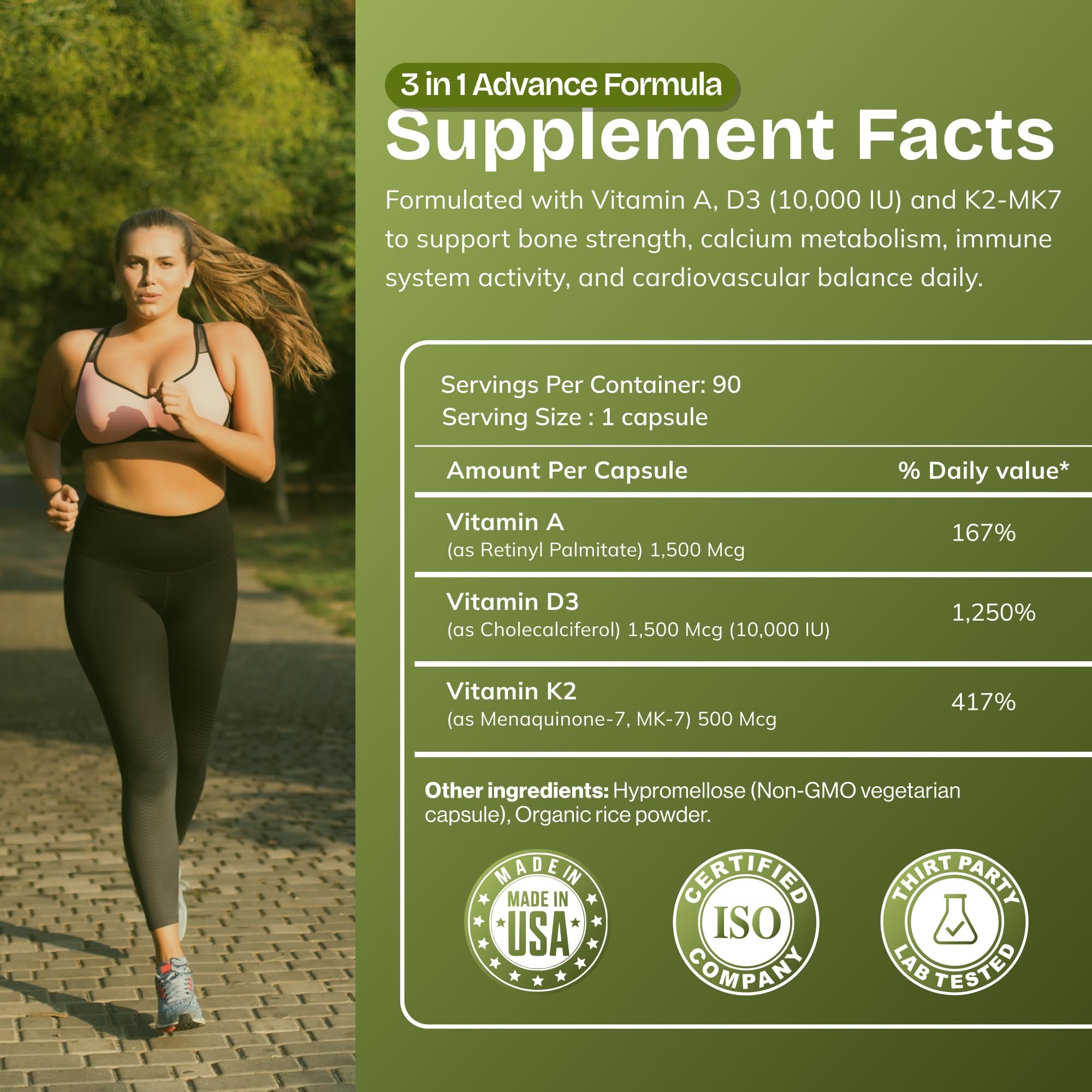 AND GIVE US TODAY OUR DAILY ADK Vitamin Supplement ingredients list