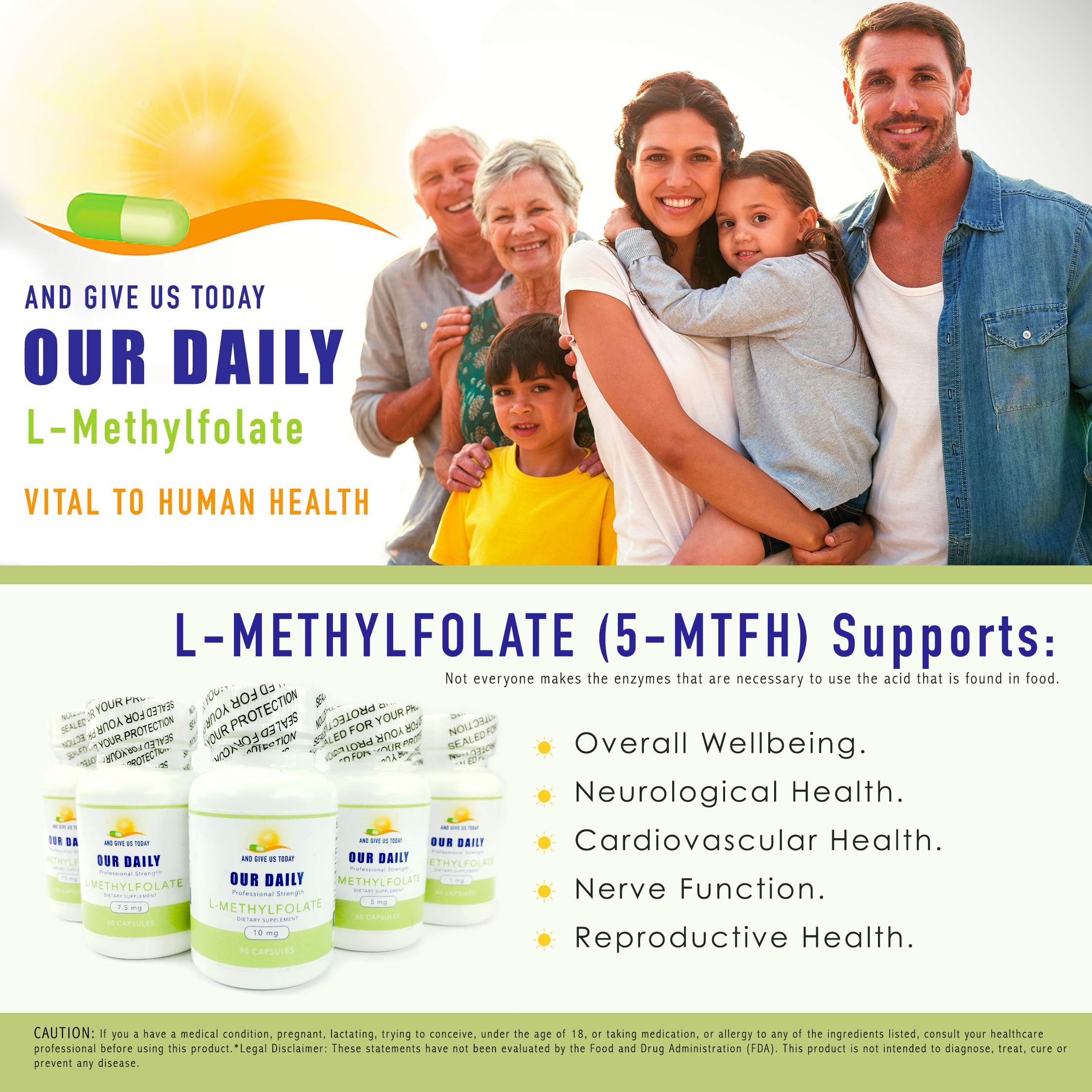 AND GIVE US TODAY OUR DAILY L-Methylfolate 5-MTHF Capsules side view