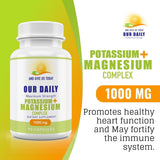AND GIVE US TODAY OUR DAILY Magnesium & Potassium Capsules in hand