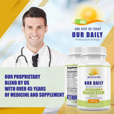 AND GIVE US TODAY OUR DAILY Magnesium & Potassium Capsules side view