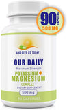 AND GIVE US TODAY OUR DAILY Magnesium + Potassium Capsules with measuring spoon