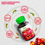 ANDES Camu Camu Vitamin C 500mg capsules close-up