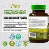 ANDES Graviola Leaf Powder 400mg bottle with 100 capsules
