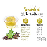 ANDES Sacha Inchi Oil bottle with measuring spoon