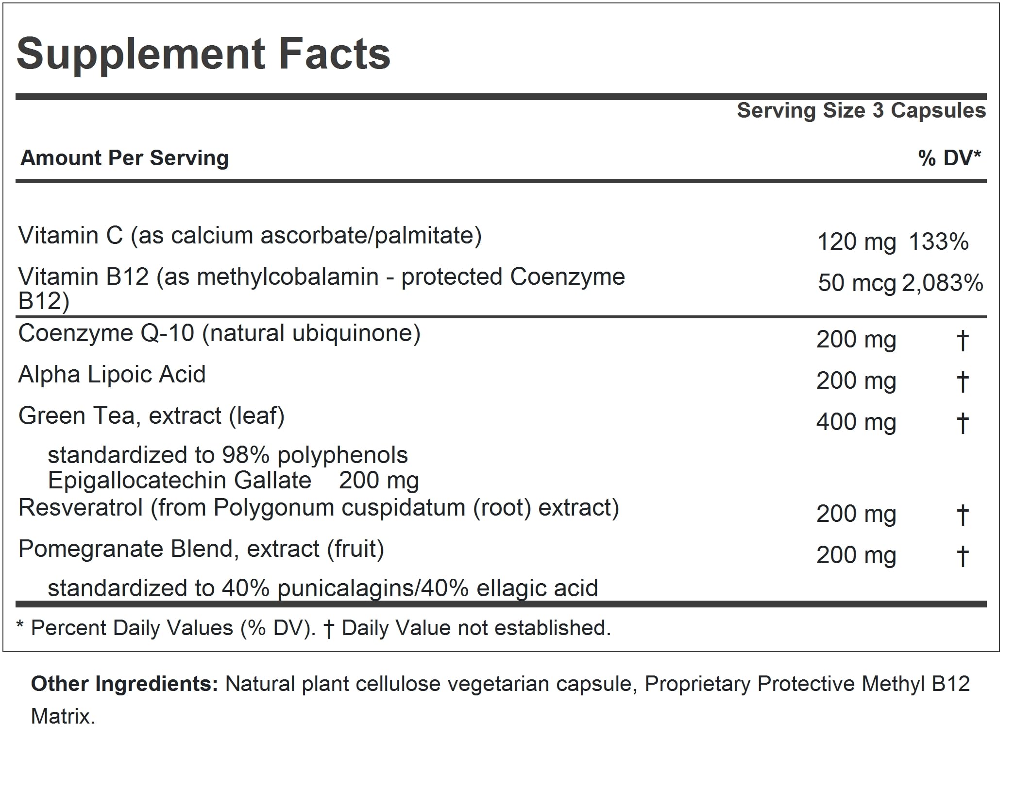 ANDREW LESSMAN Alpha Lipoic Acid Supplement side view
