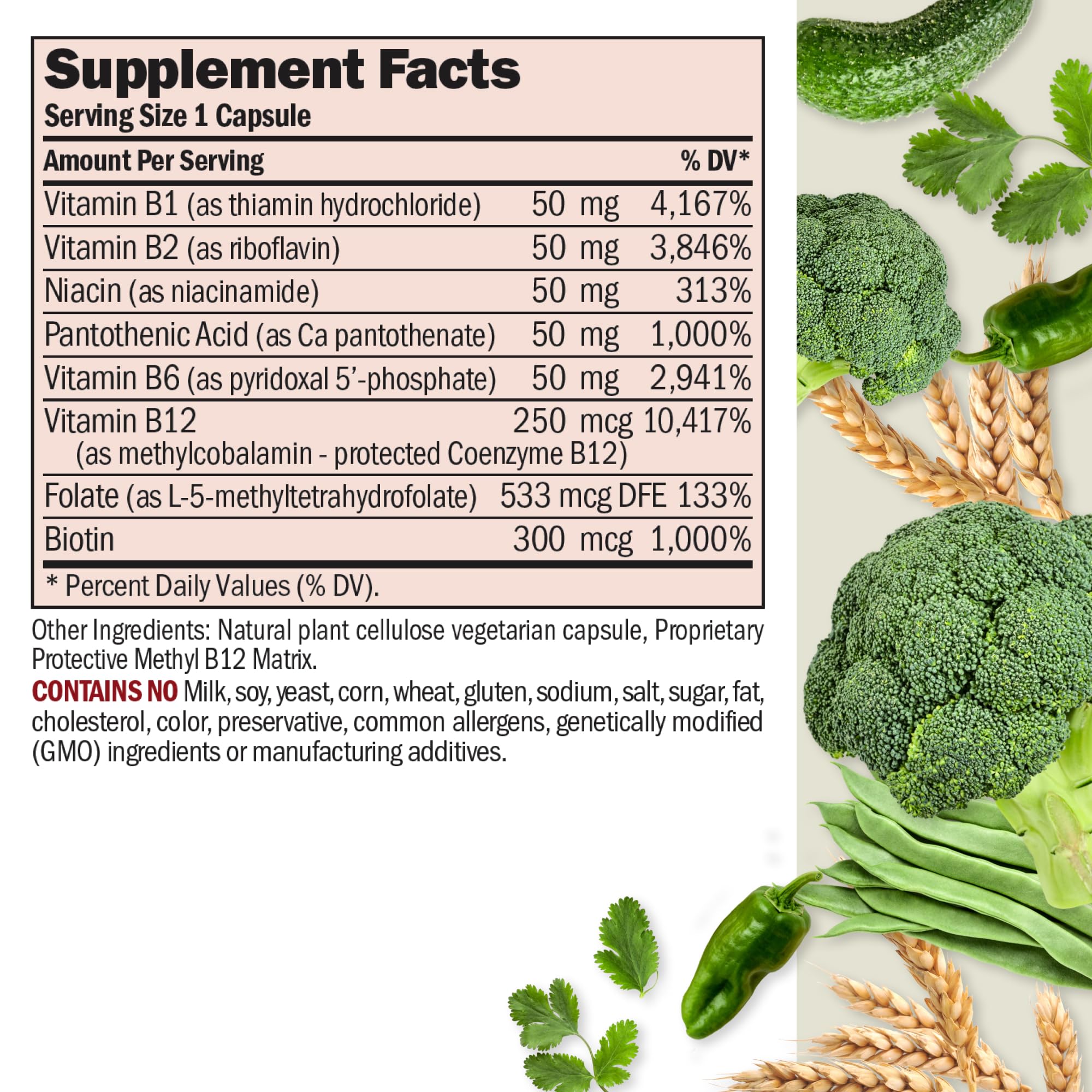 ANDREW LESSMAN B-Complex Vitamins 36g capsule close-up