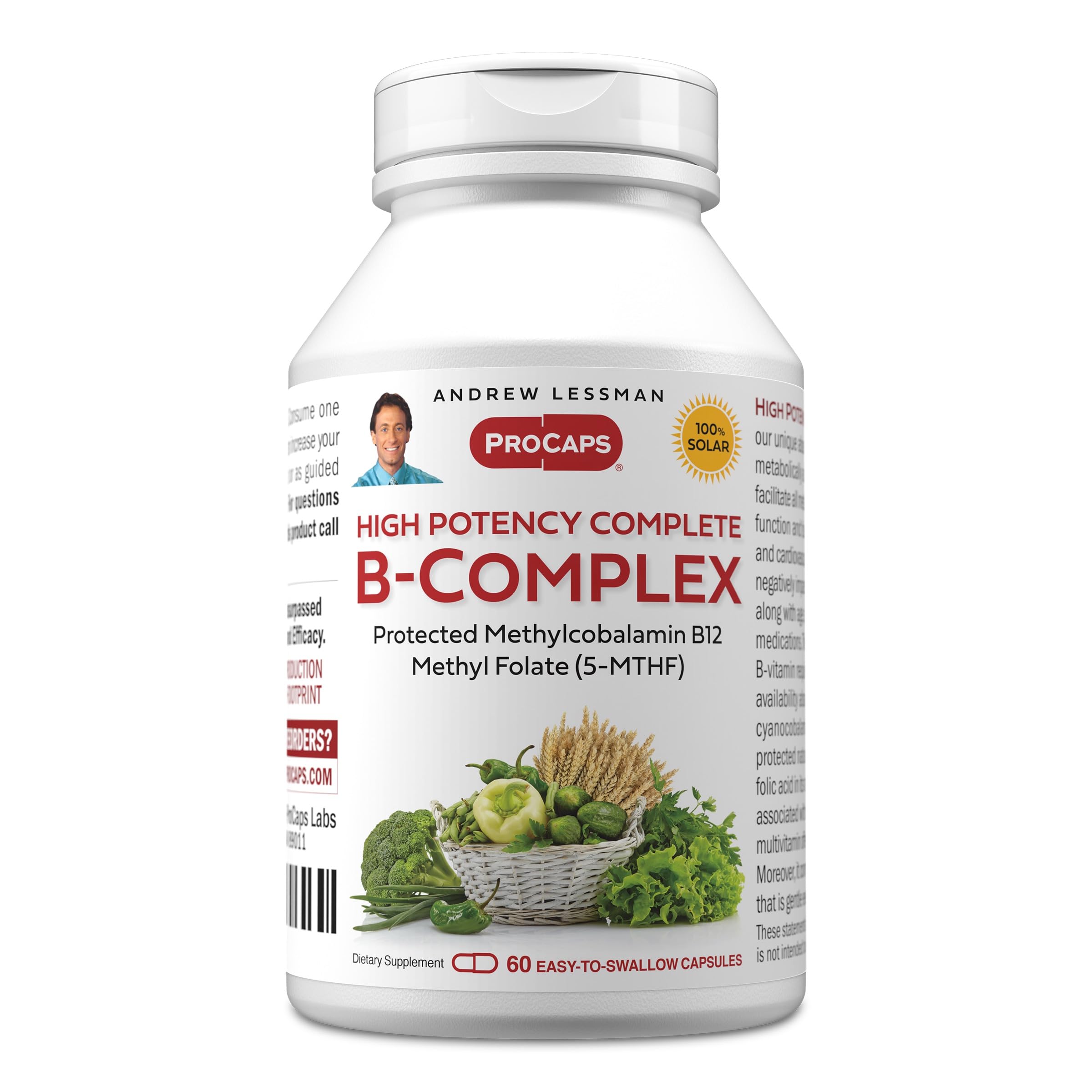 ANDREW LESSMAN B-Complex Vitamins 36g front view of packaging