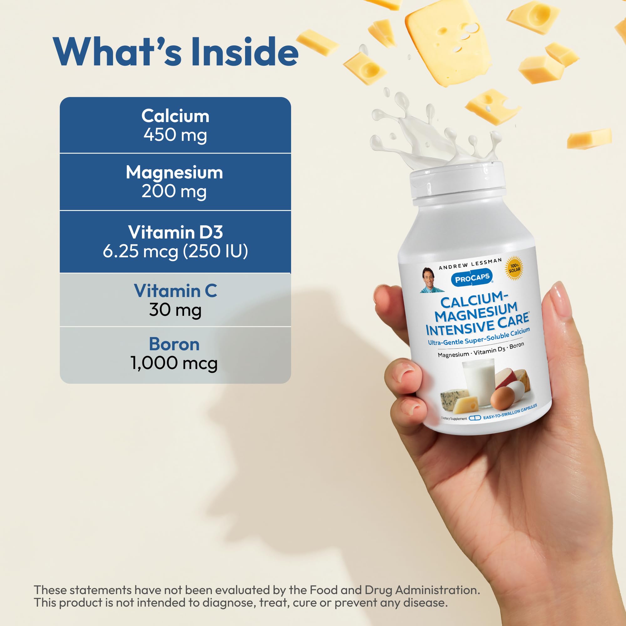 ANDREW LESSMAN Calcium, Magnesium & Vitamin D3 Capsules packaging