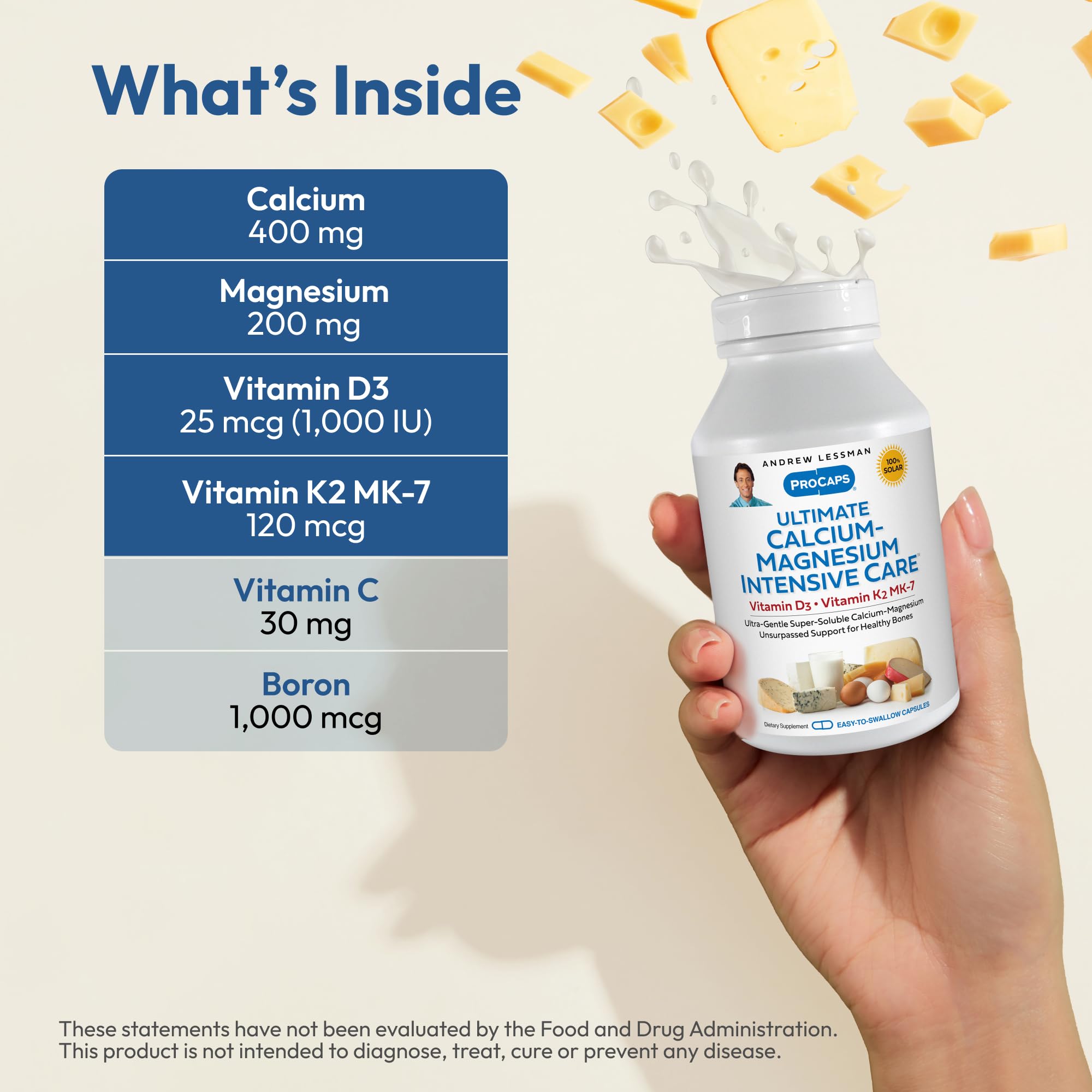 ANDREW LESSMAN Calcium Supplement capsule close-up