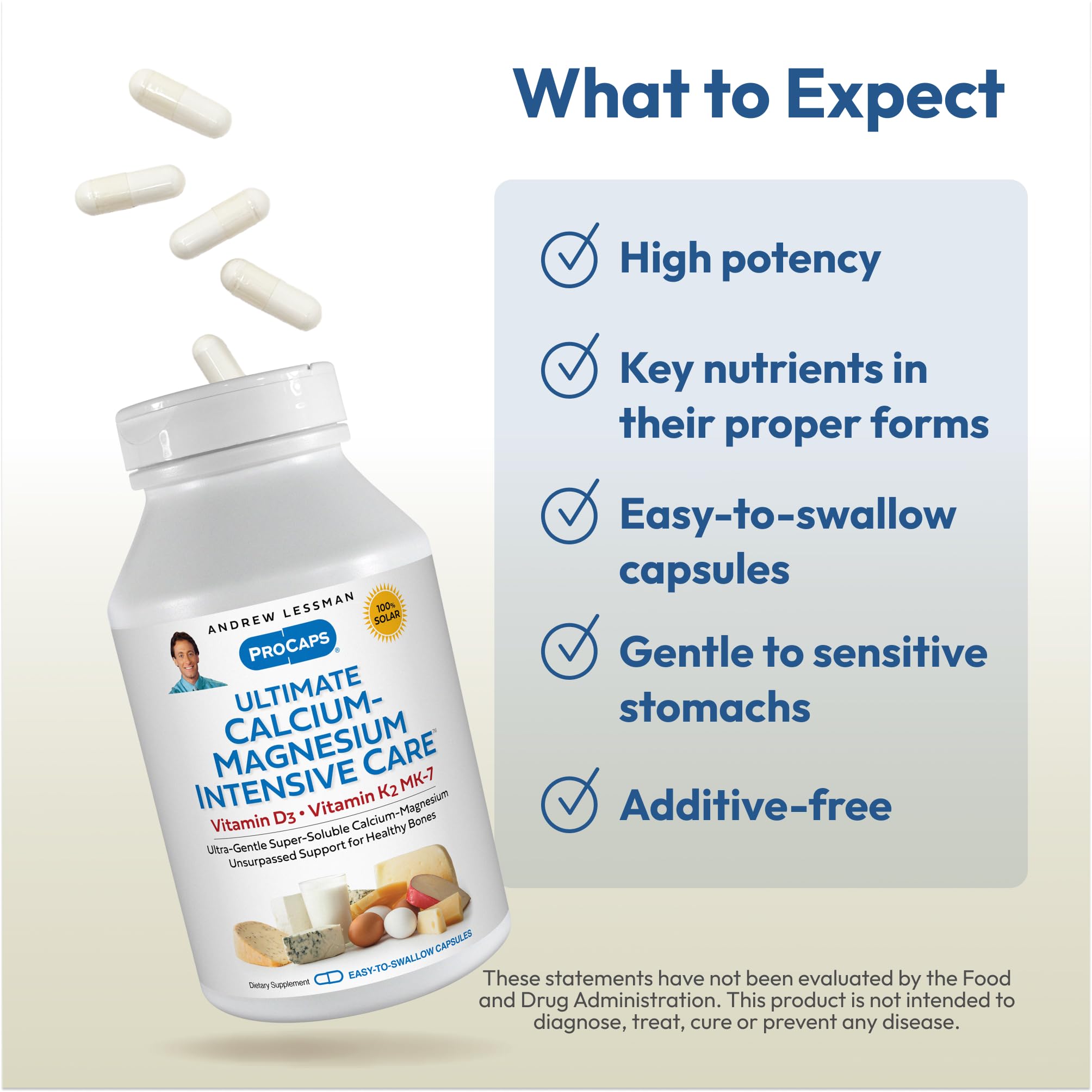 ANDREW LESSMAN Calcium Supplement packaging