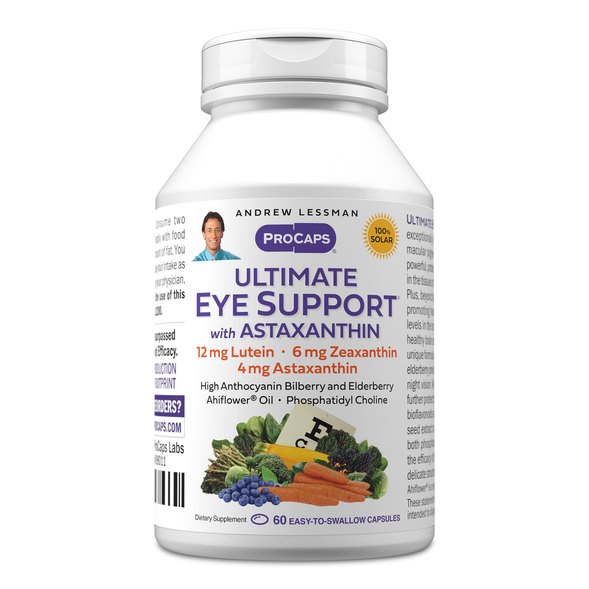 Andrew Lessman Lutein Eye Support Supplement front view