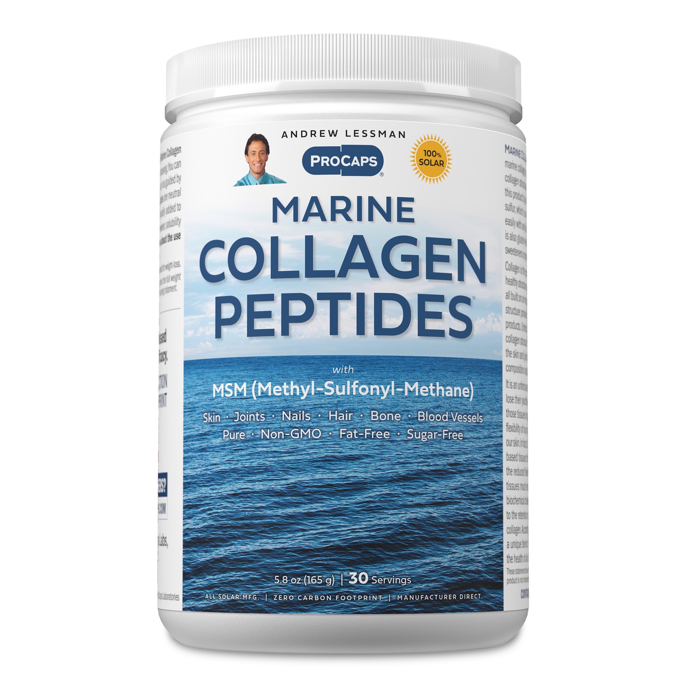 ANDREW LESSMAN Marine Collagen Peptides 500mg front view