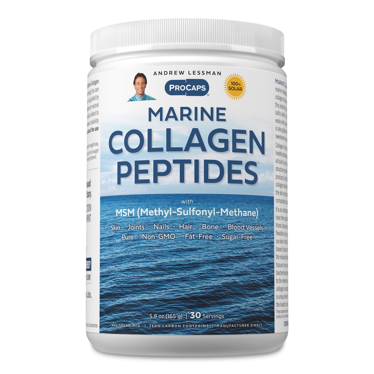 ANDREW LESSMAN Marine Collagen Peptides 500mg front view