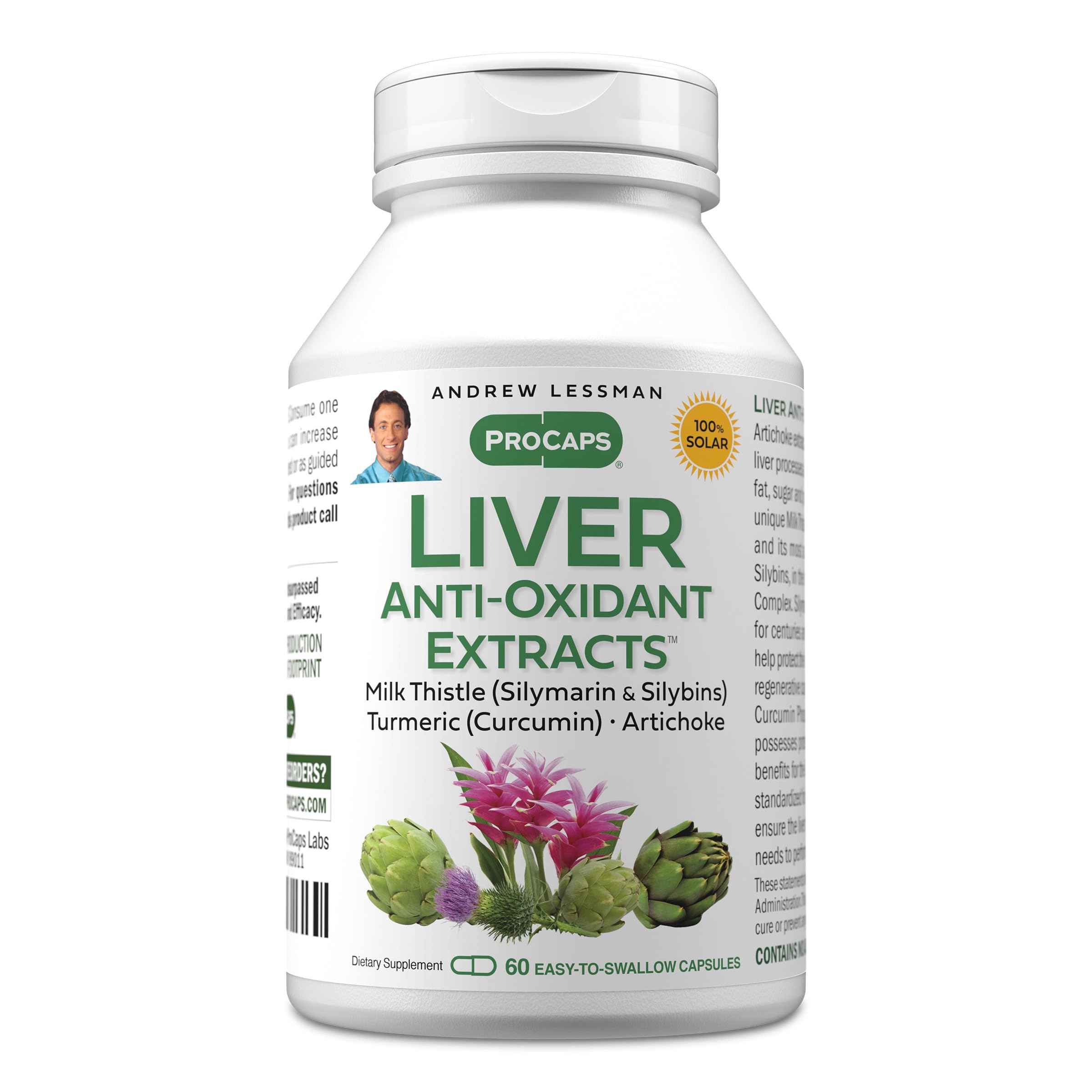 ANDREW LESSMAN Milk Thistle Supplement front view