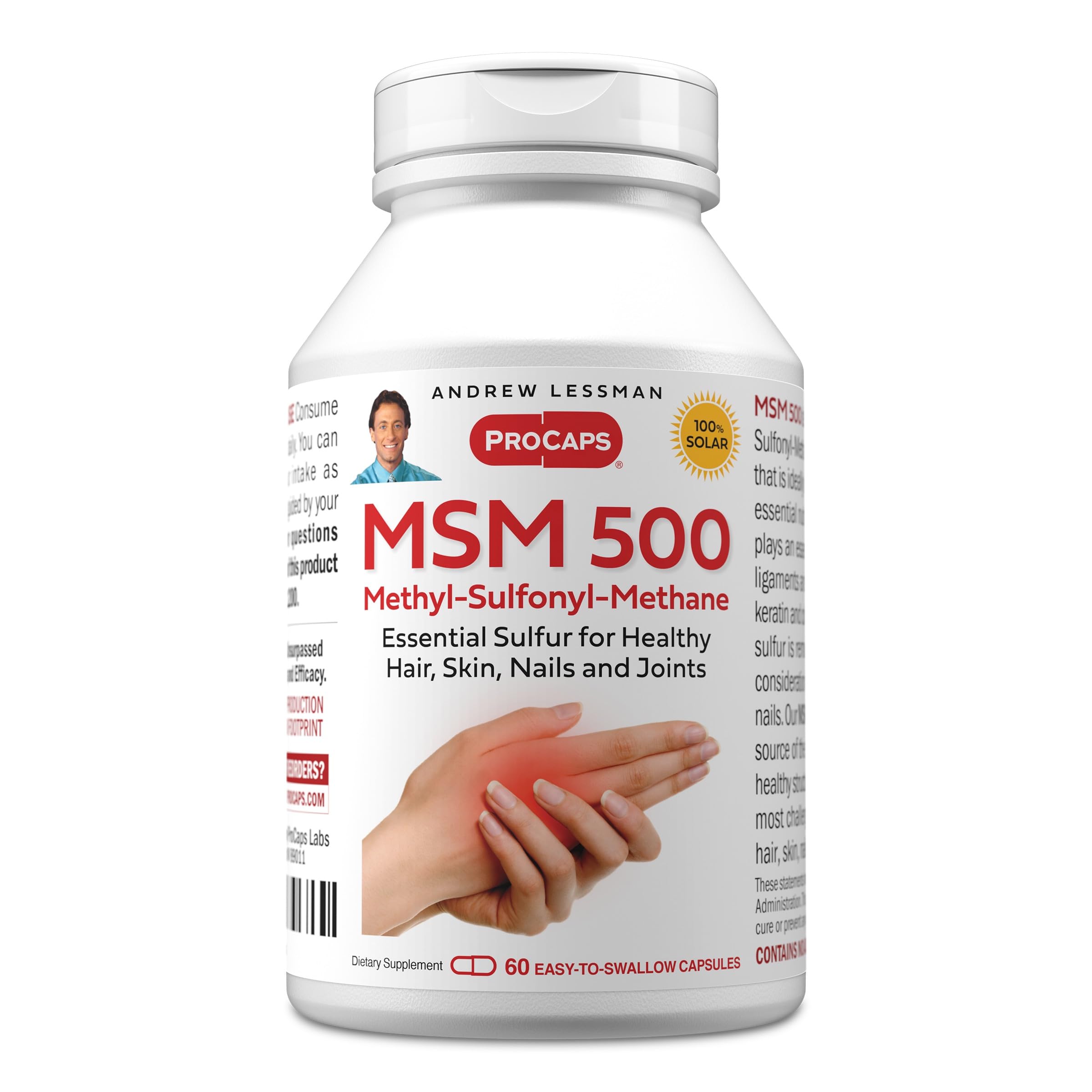 ANDREW LESSMAN MSM 500 Capsules front view