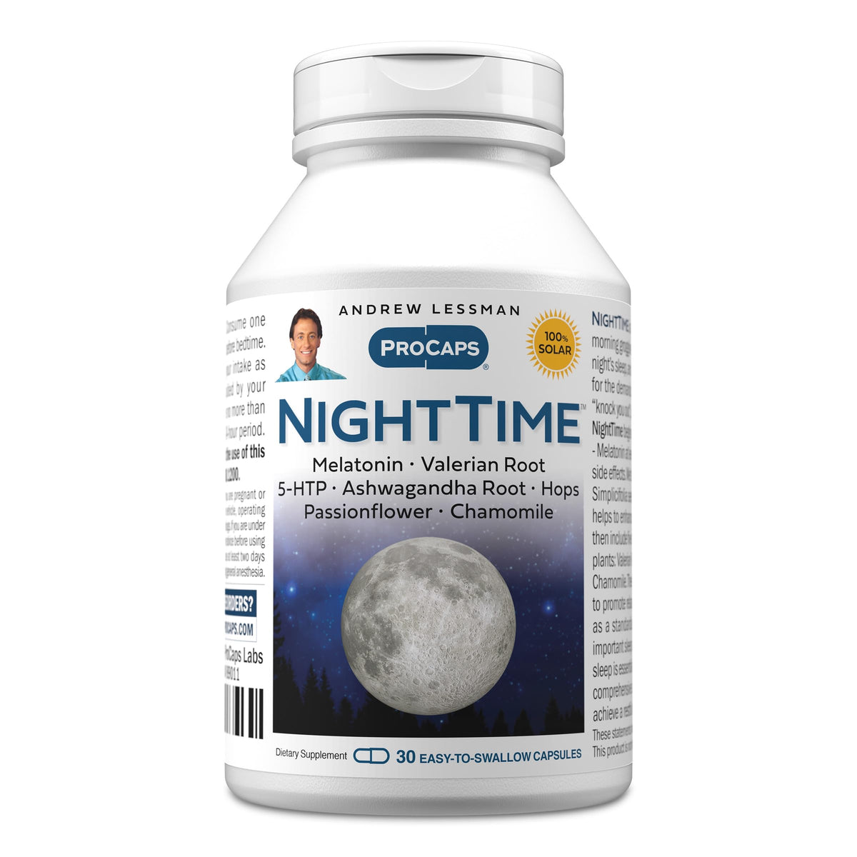 ANDREW LESSMAN Night Time 30 capsules front view