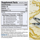 ANDREW LESSMAN Omega-3 soft-gel capsules packaging side view