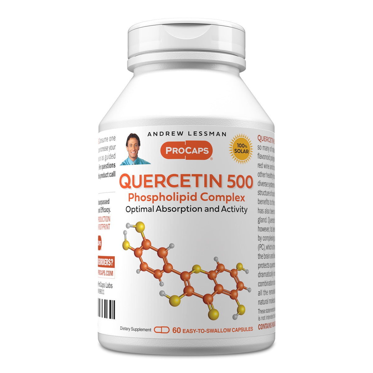 ANDREW LESSMAN Quercetin Phospholipid Complex 500mg Capsules front view