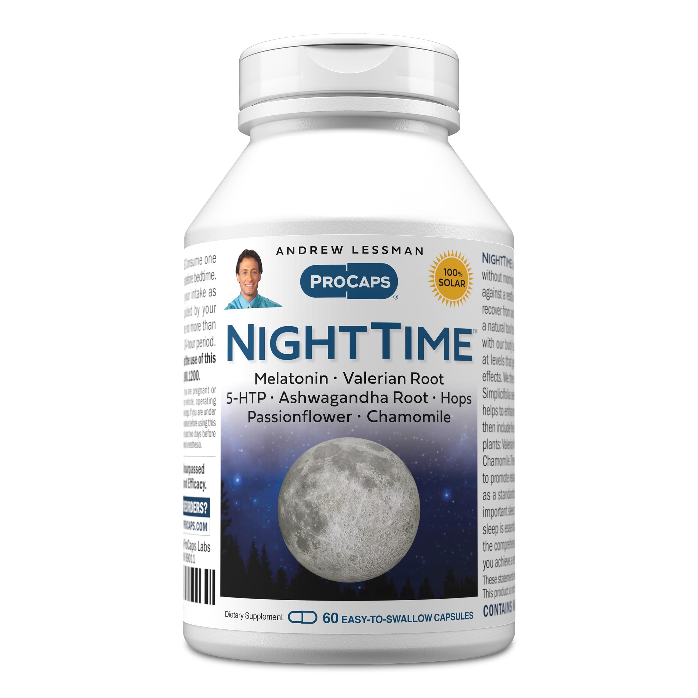 ANDREW LESSMAN Sleep Supplement Capsules front view