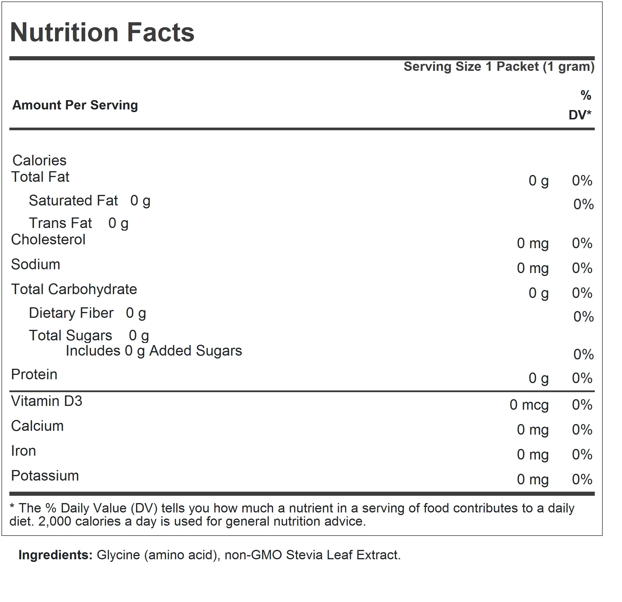 ANDREW LESSMAN Sucress Stevia Sweetener 372g packaging