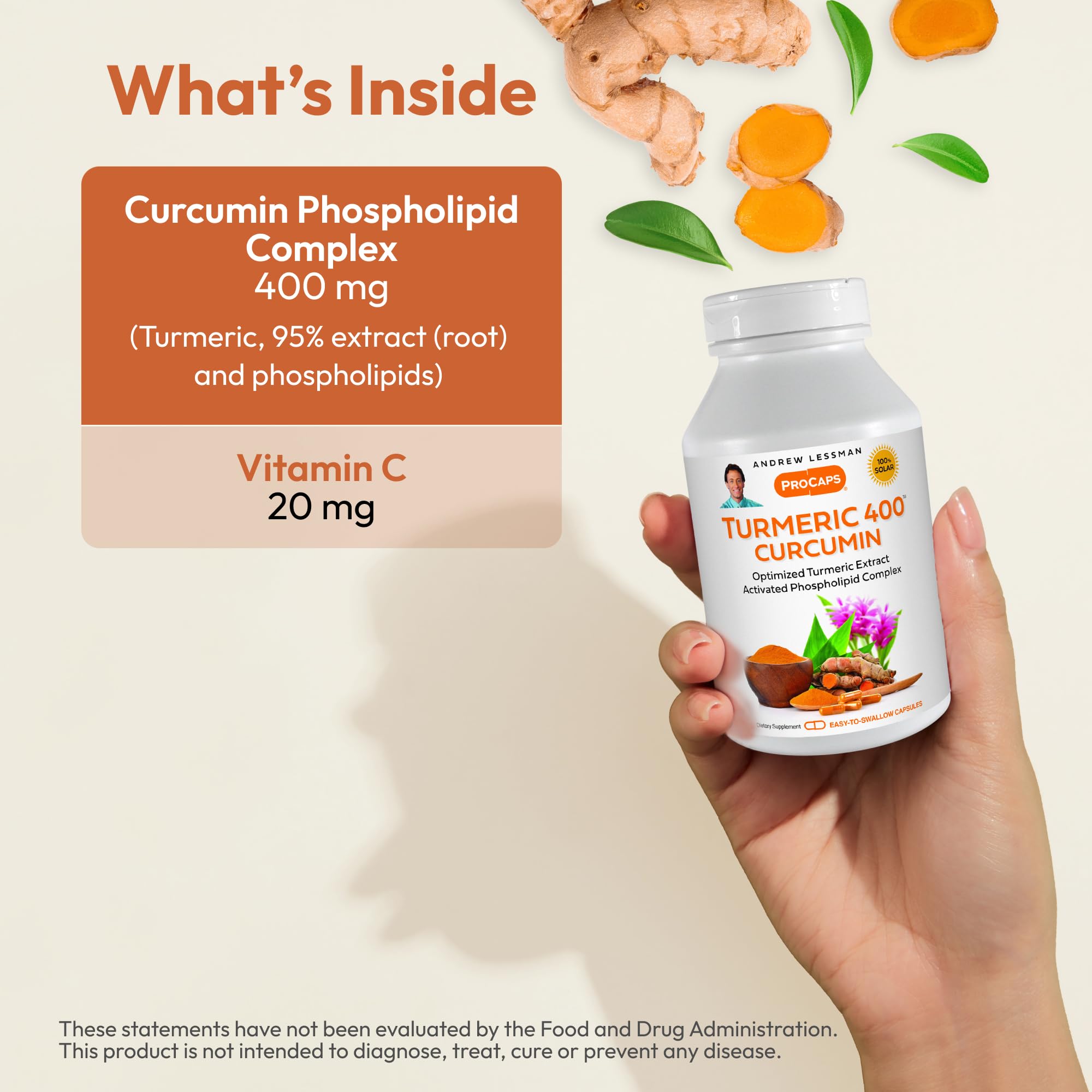 ANDREW LESSMAN Turmeric Extract Capsules bottle packaging