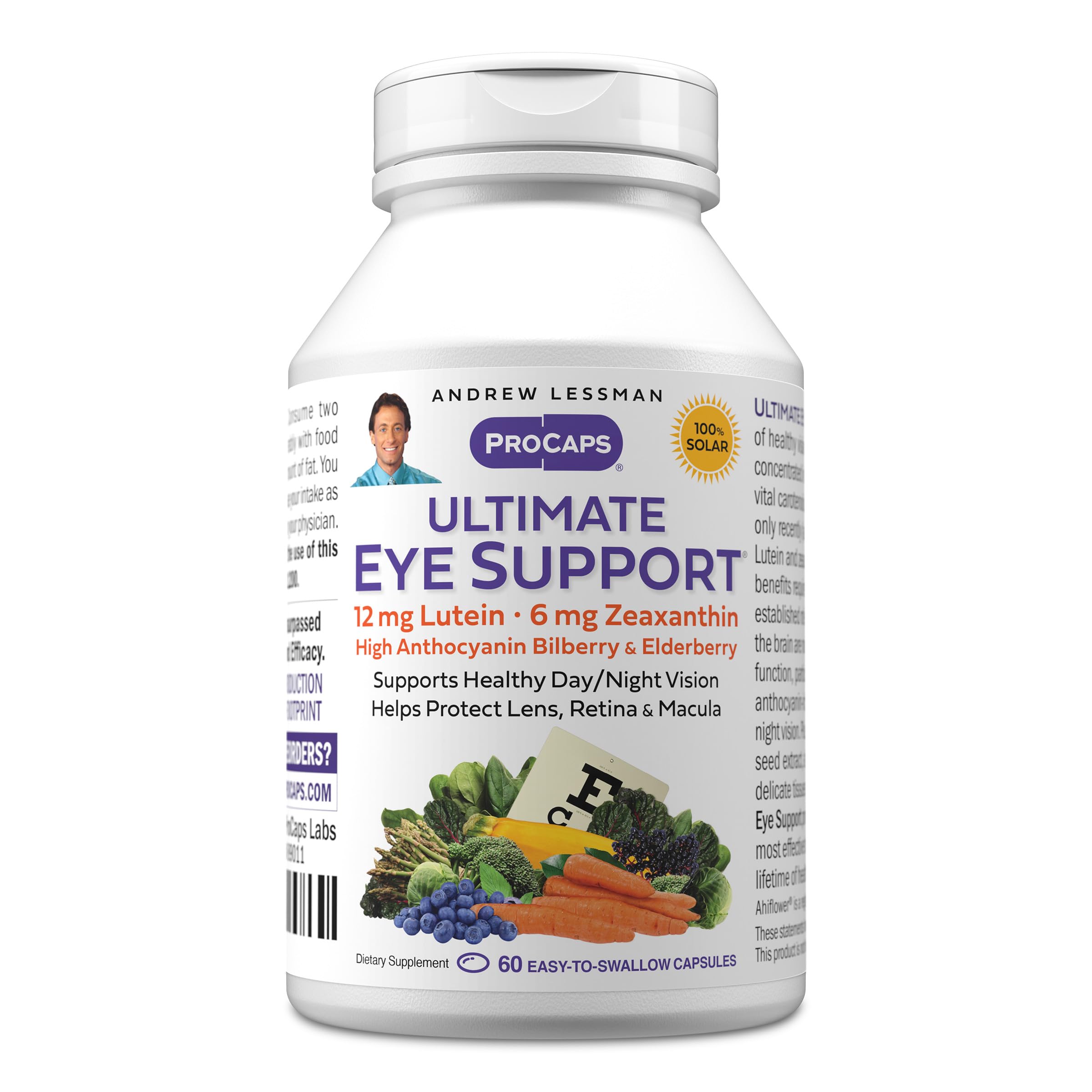 Andrew Lessman Ultimate Eye Support supplement front view
