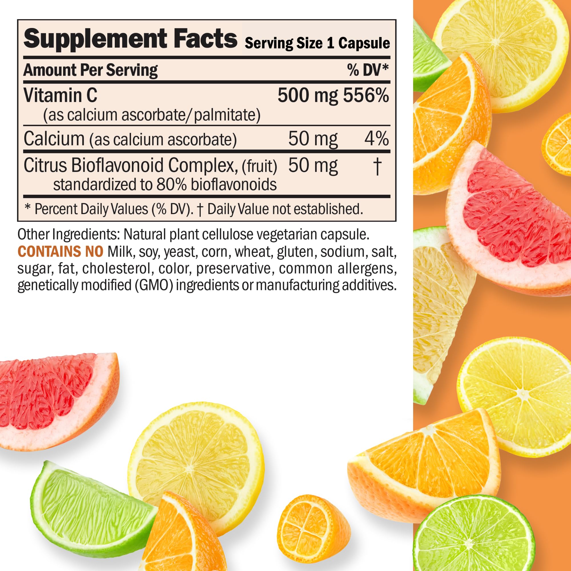 ANDREW LESSMAN Vitamin C with Bioflavonoids bottle side view