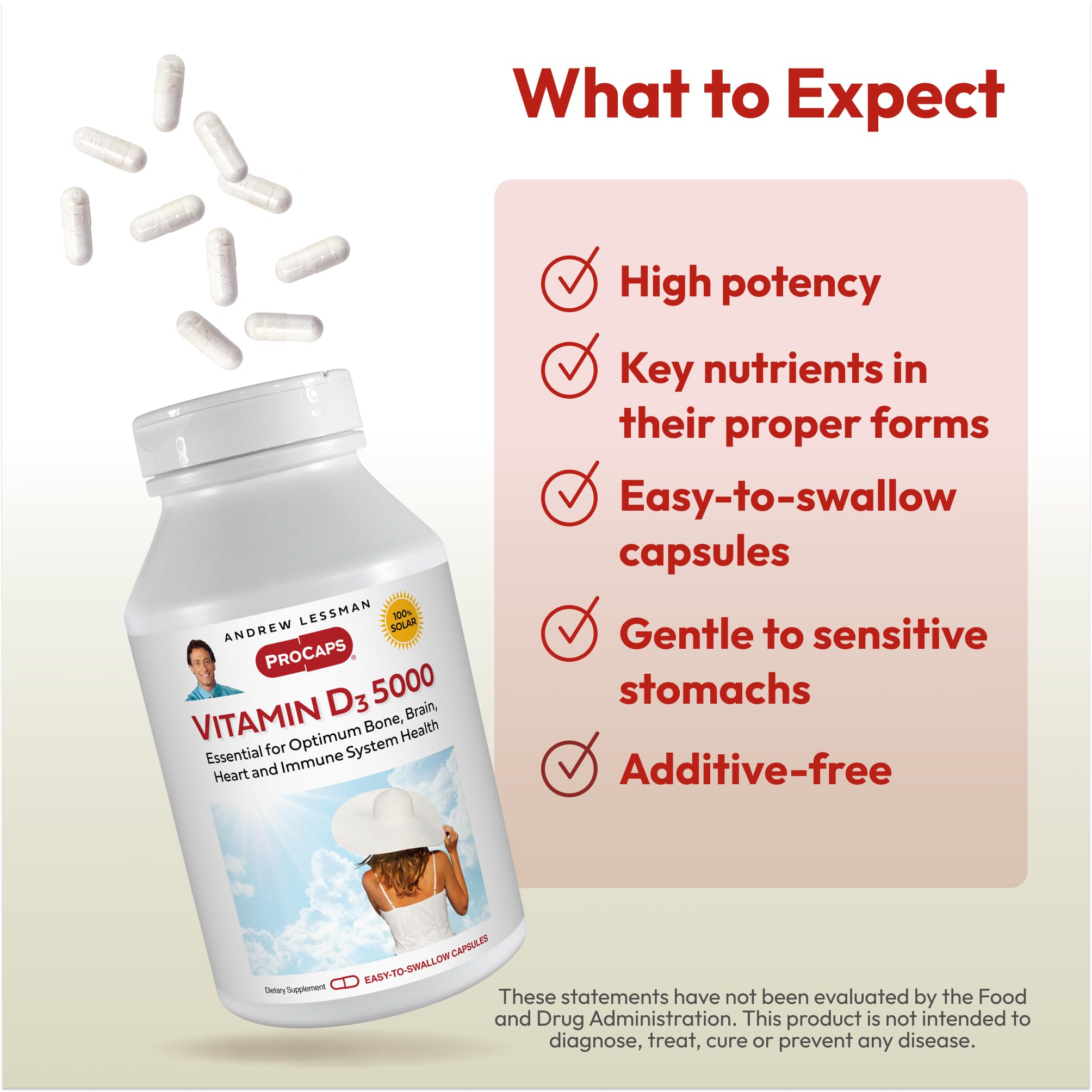 ANDREW LESSMAN Vitamin D3 5000 IU capsule ingredients list