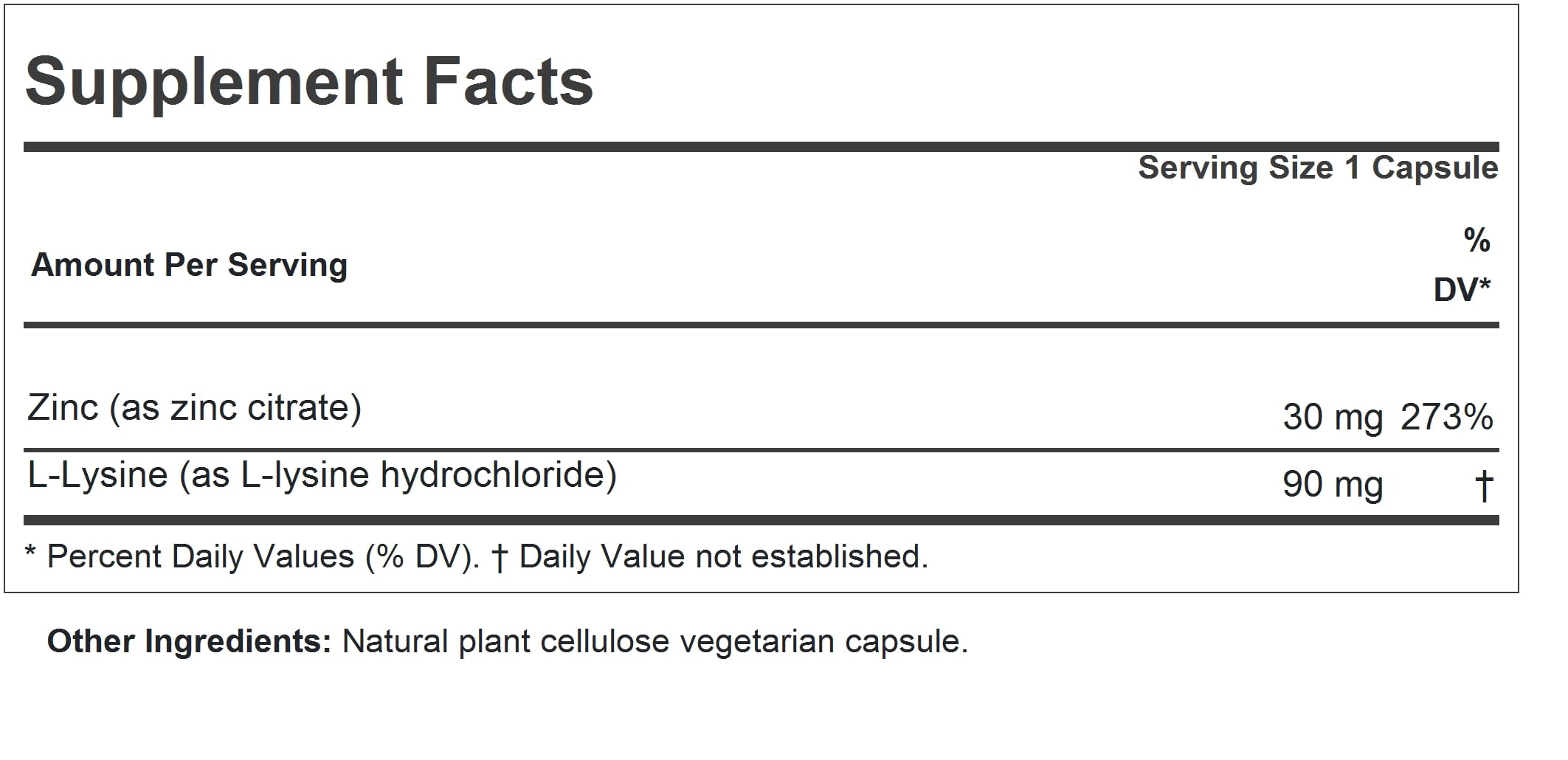 ANDREW LESSMAN Zinc Citrate with L-Lysine 118g capsules close-up