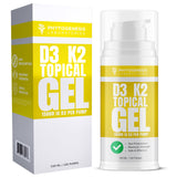ANDROGENESIS Vitamin D3 K2 Topical Gel front view with pump