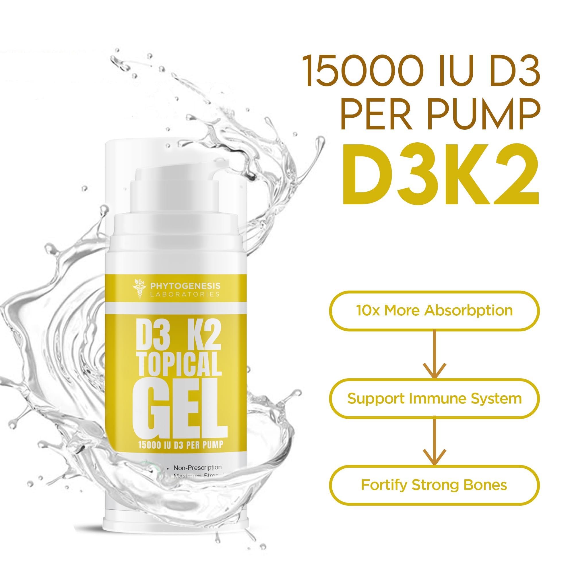 ANDROGENESIS Vitamin D3 K2 Topical Gel lifestyle scene