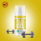 ANDROGENESIS Vitamin D3 K2 Topical Gel with measuring guide