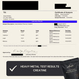 Anea Nutrition Creapure Creatine Monohydrate back view of packaging