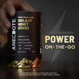 ANECDOTE Himalayan Shilajit Honey Sticks individual stick close-up