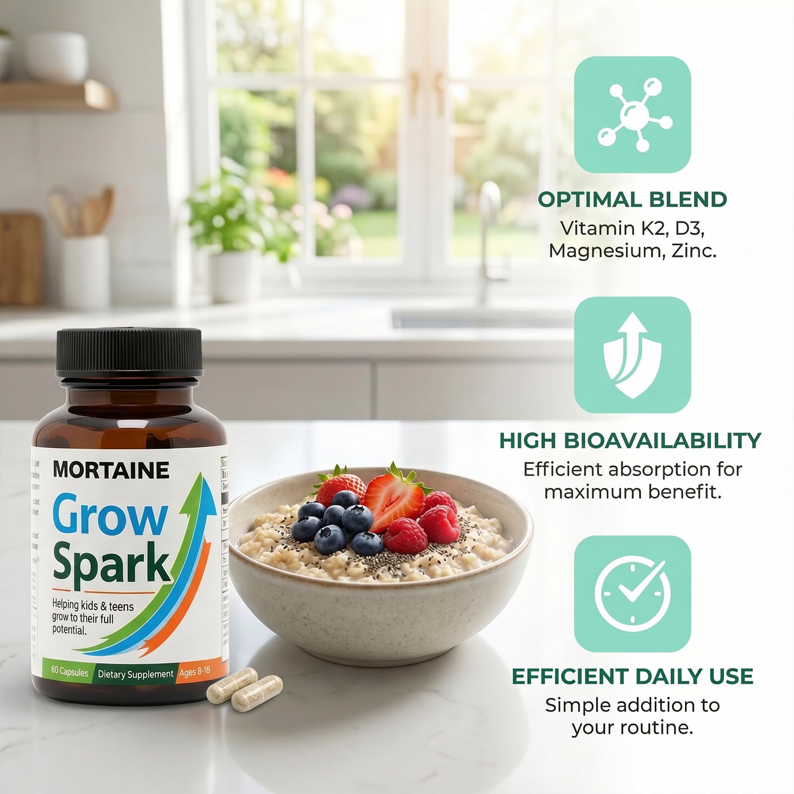 ANEFOSE Multivitamins bottle side view