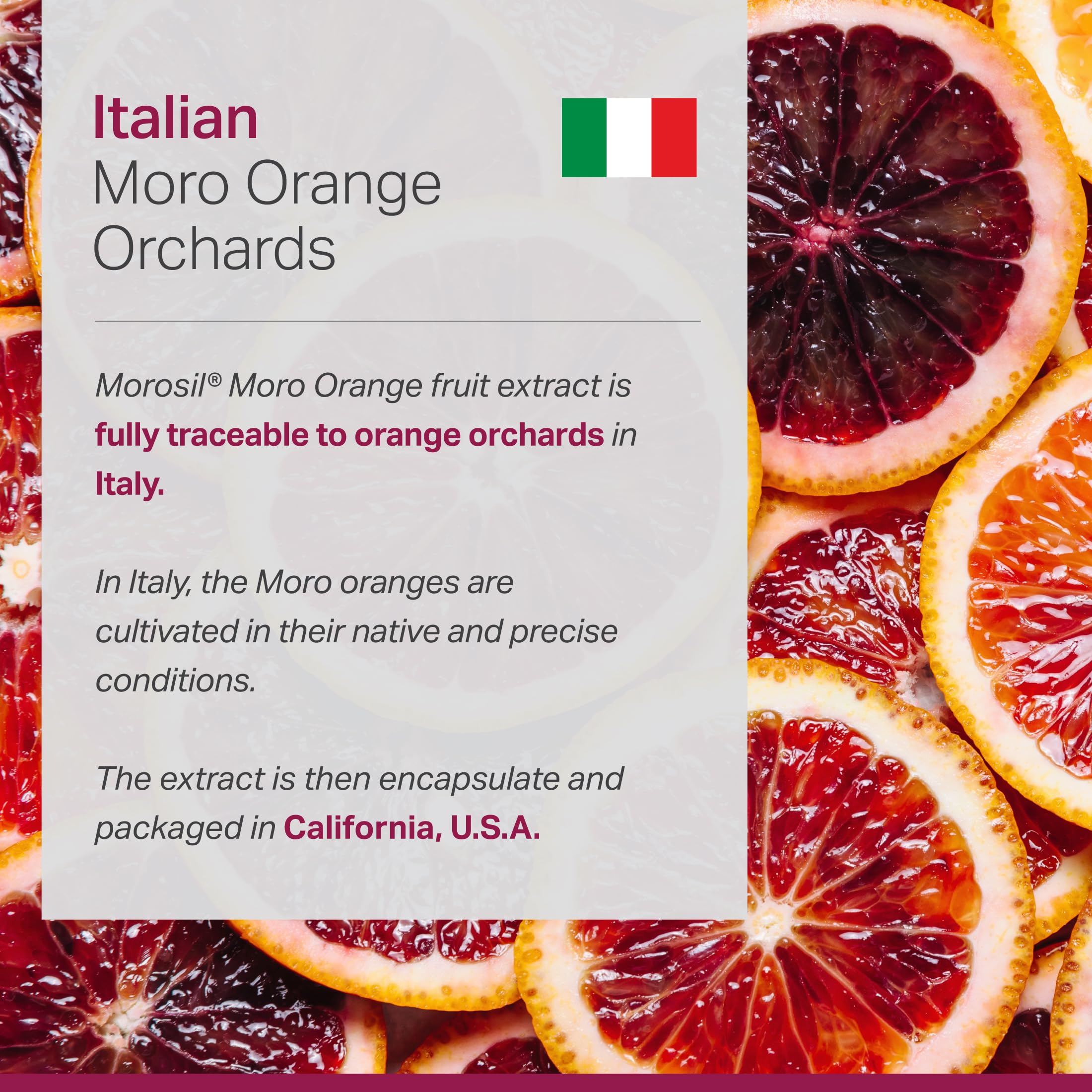 Anew Vita Blood Orange Extract Supplement ingredients list