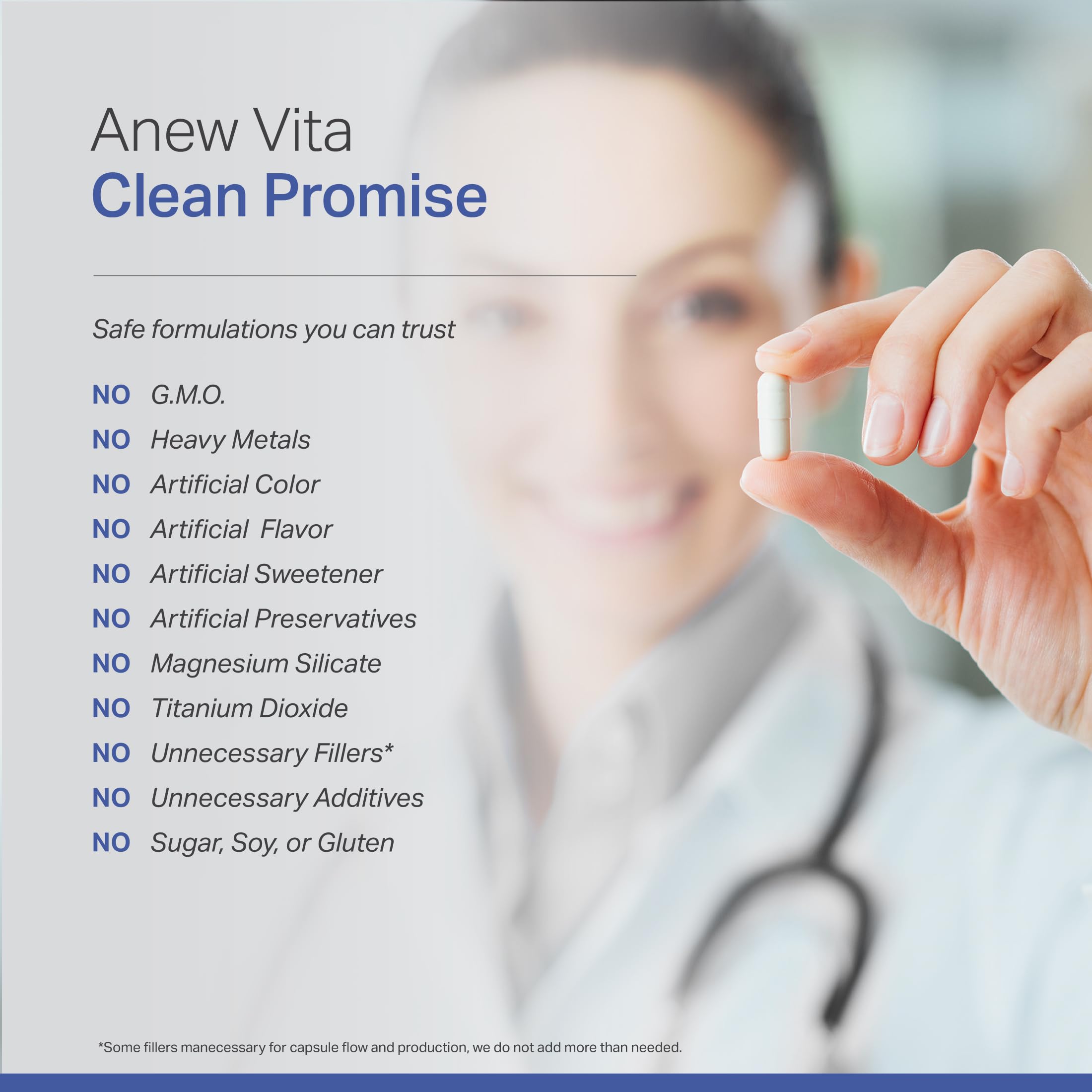 Anew Vita L-Lysine Supplement with a measuring spoon
