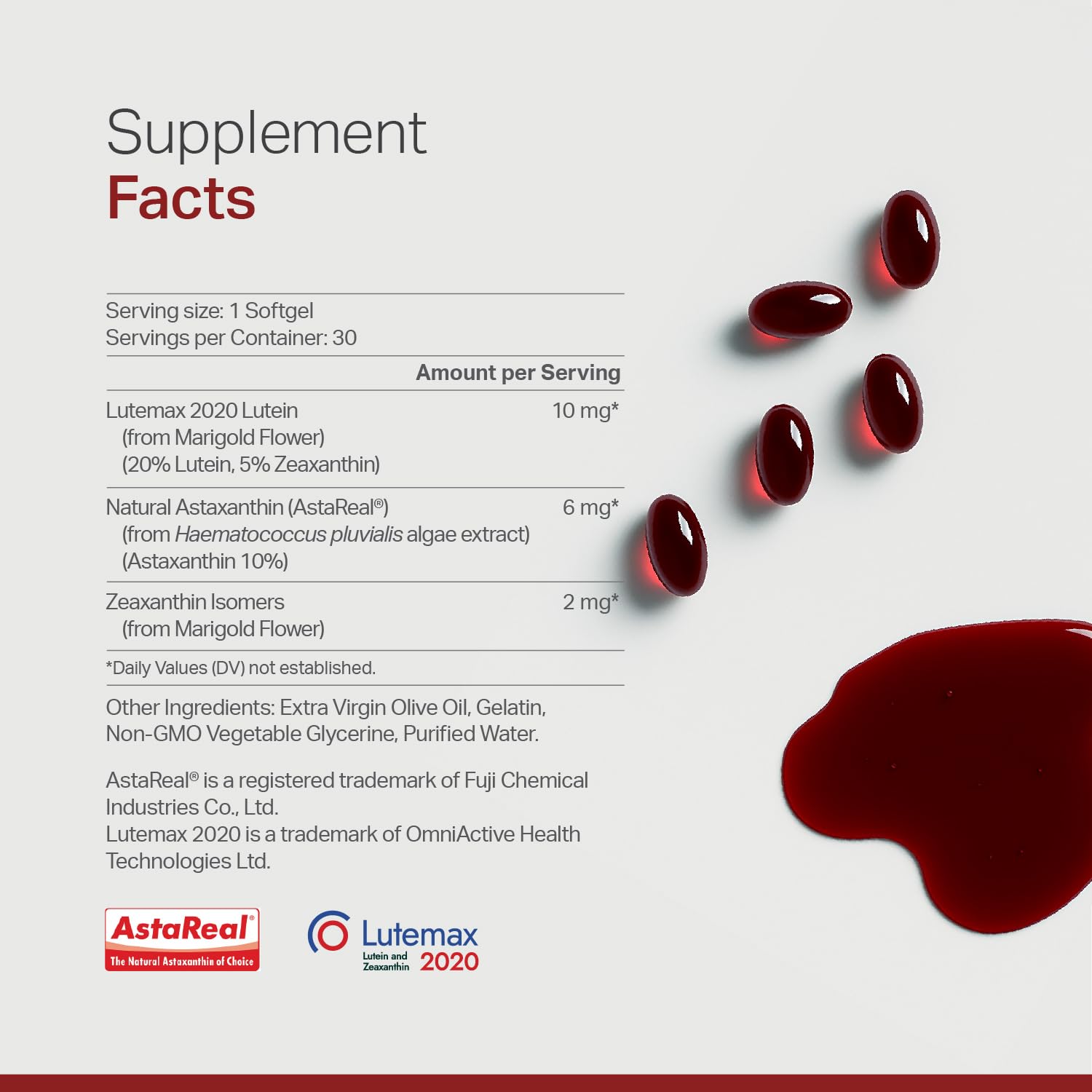 Anew Vita Lutein Softgels bottle side view